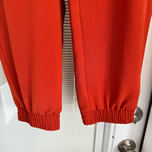 NYCC Orange Elastic Waist Elastic Ankle Cargo Style Pant Size L - Picture 4 of 10